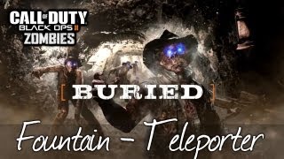 How to use Fountain Teleporter  Black Ops 2 Zombies Buried [upl. by Aimit]