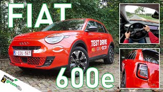 rEView Fiat 600e  Autotest van een elektrische SUV boordevol charisma [upl. by Paske]