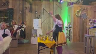 German folk music  Bavarian music with cowbells in Munich at corporate oktoberfest [upl. by Anonyw]