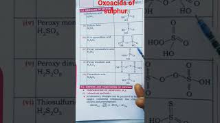 Oxoacids of Sulphur [upl. by Kynthia187]