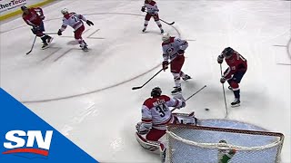 Alex Ovechkin Pump Fakes Feeds Nicklas Backstrom For TapIn Goal [upl. by Lilian]