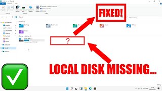 D Drive Not Showing In Windows 11107  Hard Drive Missing  How To Fix D Drive Not Showing [upl. by Nawk]