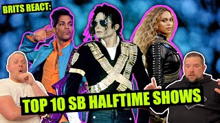 British Reactions  Best Super Bowl Halftime Shows EVER  NFL Reaction [upl. by Heshum]