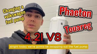 How to replace Volkswagen PhaetonTouaregn 42l V8 Fuel Pump Replacing A Fuel Pump On A Audi A8 [upl. by Yna473]