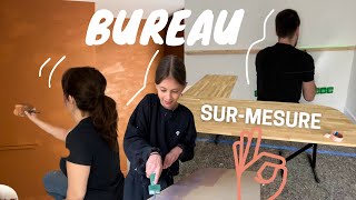 BUREAU SUR MESURE ET PEINTURE BICARBONATE  Ep 84 [upl. by Mccreary]