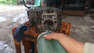 CRANKSHAFT PORTING FOR 62MM BORE  XRM 125  EJM VLOG [upl. by Aker]