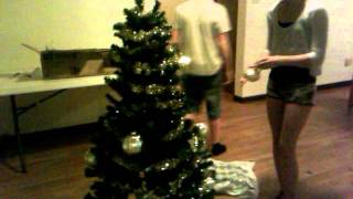 Boy Loses Pants While Decorating Tree [upl. by Mihsah]