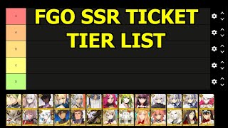 FGO SSR Ticket Tier List [upl. by Eynaffit]