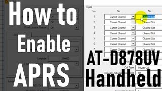 How to Enable APRS on The ATD878UV [upl. by Anilef584]