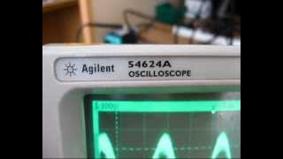 Evaluating oscilloscopes waveform update rate  Agilent 54624A [upl. by Ahtis882]