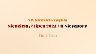 Nieszpory  7 lipca 2024  II Nieszpory [upl. by Eilrahs]