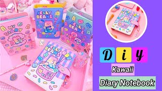 DIY Kawaii Notebook diary  How to make cute kawaii Diary  easy paper craft ideas  paper craft [upl. by Okiron15]