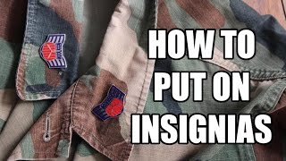 How to put on Insignias [upl. by Ihdin]