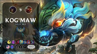 KogMaw Mid vs Wukong  NA Challenger Patch 145 [upl. by Giles]