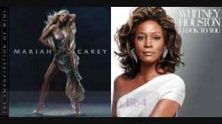 Mariah Carey vs Whitney Houston Vocal Range Comeback Albums [upl. by Aerdnuahs]