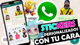 Como Crear Tus STICKERS PERSONALIZADOS En Whatsapp CON TU CARA 🥈 STICKERS WHATSAPP CON TU CARA [upl. by Suolevram235]