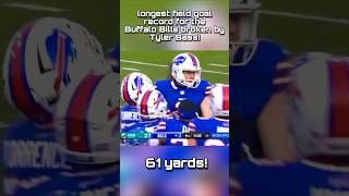 TYLER BASS WITH A RECORD BREAKING FIELD GOAL👀🔥🤯💥 [upl. by Ahsiuqram]