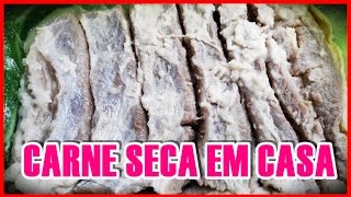 COMO FAZER CARNE SECA EM CASA NA GELADEIRA por Beleza na Cozinha [upl. by Euginomod]