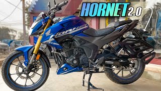 2024 Hornet 20 New model🔥  Honda Hornet 20 matte Blue colour Harsh verma [upl. by Hsetirp828]