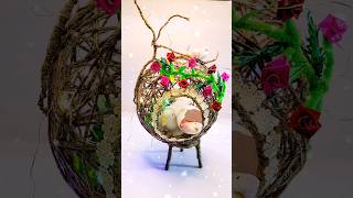 Jute Craft ideas for Home Decorationbirds nest with jute thread and balloonjute Craft projects [upl. by Ylrebmyk335]