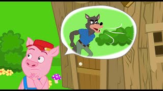 les Trois Petits Cochons  comptine éducative originale avec les Ptits zAmis [upl. by Lamok584]