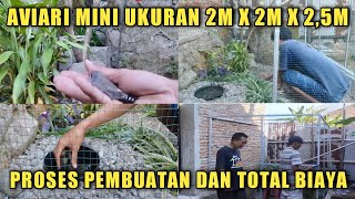 MEMBUAT AVIARY MINI 2M X 2M X 25M [upl. by Selrhc]