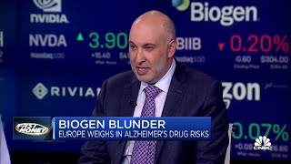 Biogen has been an uninvestable stock for awhile says Mizuhos Jared Holz [upl. by Enaitsirhc105]