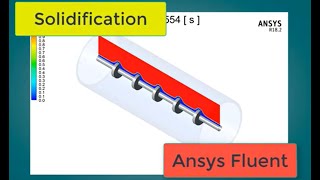 CFD simulation solidification in Ansys fluent Part4 [upl. by Naujit828]