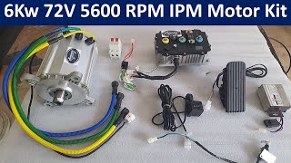 6kw 72v PMSM Motor kit  6Kw IPM Motor  6kw Motor and controller set  IPM Motor amp Controller  EV [upl. by Nesline119]