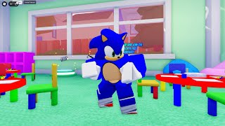 BABY BILLYS DAYCARE Obby But Iam Sonic  Roblox [upl. by Nylemaj]