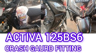 ACTIVA 125 BS6 crash gaurd fitting [upl. by Nyvrem]