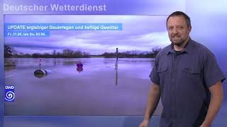 31052024 Unwetterwarnung  Deutscher Wetterdienst DWD [upl. by Analim957]