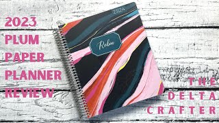 2023 Plum Paper Planner Review [upl. by Ellennahs]