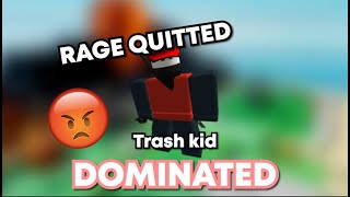 Making a TOXIC KID RAGE QUIT in Mortem Metallum  Roblox [upl. by Athene]