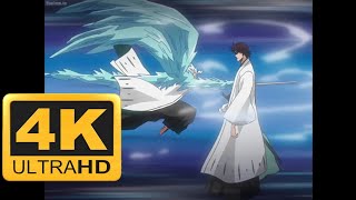 Toshiro Hitsugaya vs Sosuke Aizen English Dub 4K [upl. by Lahcar]