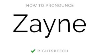 Zayne  How to pronounce Zayne  American Boy Name [upl. by Aigneis845]