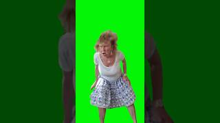 Old Woman Dancing Like Crazy Green Screen [upl. by Misaq]