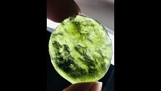 Tectita Moldavita  Tektite Moldavite 905 Gramos Rep Checa [upl. by Enneibaf]