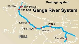 The Ganga River system Physical Geography of India [upl. by Uticas]