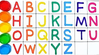 Learn ABCD Alphabets and numbers counting 123Shapes for kids and ToddlersABC phonics song [upl. by Garnet926]