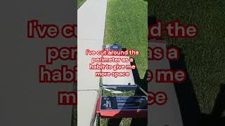 Vintage mower still runs and cuts perfectly lawncare mowing [upl. by Nathanoj]