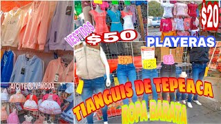 TIANGUIS DE TEPEACA ROPA BARATA DESDE 20 PARA HACER NEGOCIO LA ROPA MÁS BARATA DE MÉXICO [upl. by Bahr591]