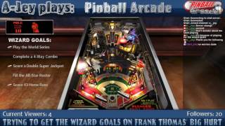 Pinball Arcade  Frank Thomas Big Hurt Complete a 4Way Combo Wizard Goal [upl. by Ralaigh473]