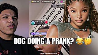 REACTING TO DDG AND HALLE BAILEY BREAK UP 🤔 THIS COULD BE A PRANK [upl. by Merkle310]