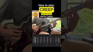 How to Play quotCreepquot by Radiohead Tutorial with TABS radiohead creep guitar [upl. by Yorgos]