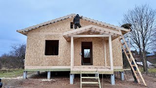 Inexpensive house in 10 days Full construction process [upl. by Dyol11]