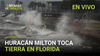 Huracán Milton EN VIVO el ciclón golpea con furia y avanza hacia el interior tras tocar tierra [upl. by Lash]