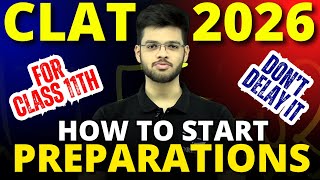 How to start CLAT 2026 Preparation  Prepare for CLAT from class 11th  Abhyuday Pandey [upl. by Aicilla765]