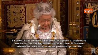 Brexit il discorso della Regina Elisabetta sottotitolato in italiano [upl. by Ikcaj]