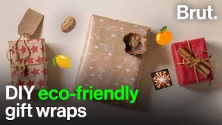 DIY ecofriendly gift wraps [upl. by Hochman]